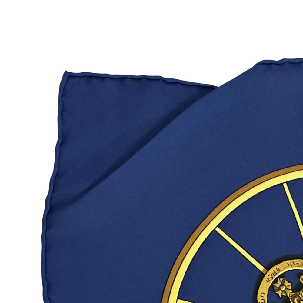 HERMES Authentic Blue Silk Scarf - Picture 8 of 8